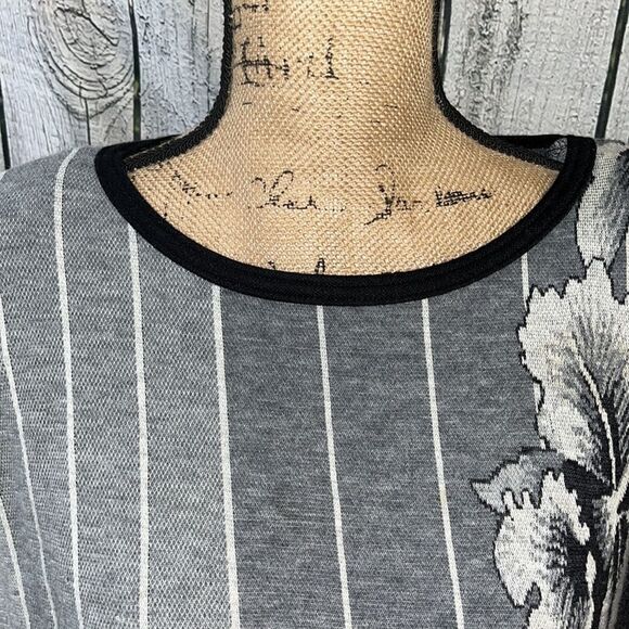 Vintage Top Notch Oversized Floral Sweater with Shoulder Pads size X-Large - Picture 4 of 11